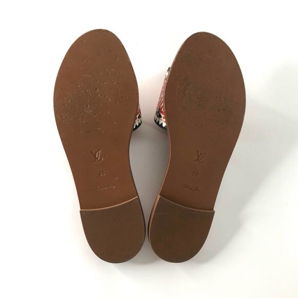 Louis Vuitton Crafty Lock It LV Monogram Slides Mules Flats Sandals 36 - Picture 8 of 11